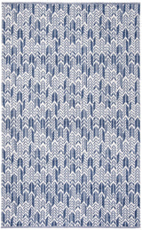Safavieh Montauk 5'-0" x 8'-0" Rug in Navy / Ivory