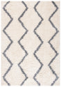 Safavieh Venus Shag 600 4'-0" x 6'-0" Rug in Ivory / Grey