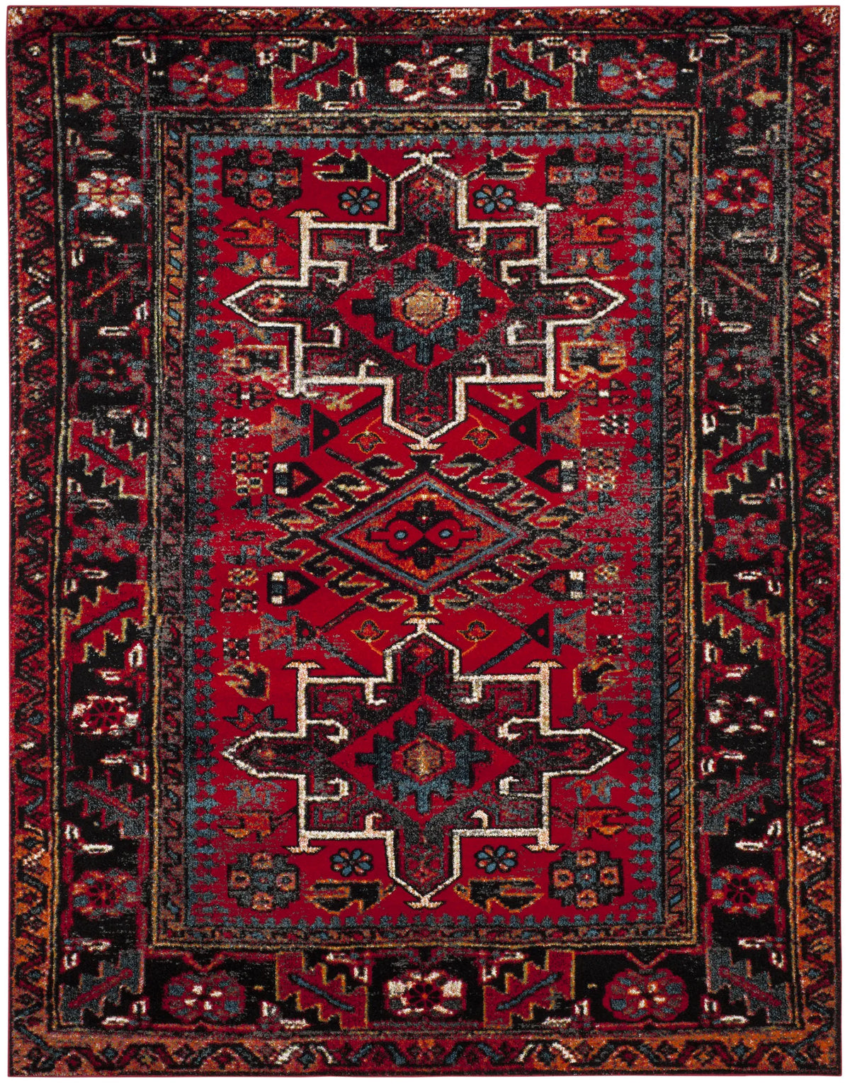 Safavieh Vintage Hamadan 10'-6" x 14'-0" Rug in Red / Multi