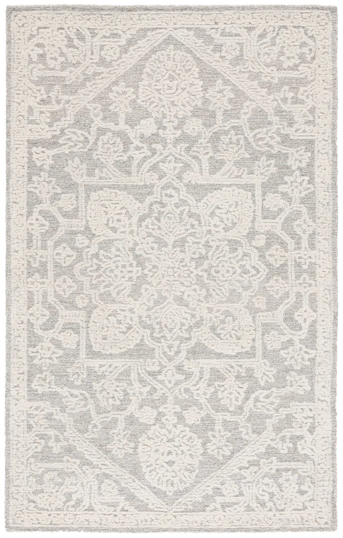 Safavieh Ebony 4'-0" x 6'-0" Rug in Ivory / Grey