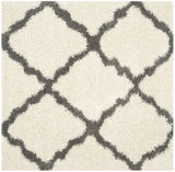 Safavieh Sgd-Dallas Shag 6'-0" x 6'-0" Rug in Ivory / Dark Grey