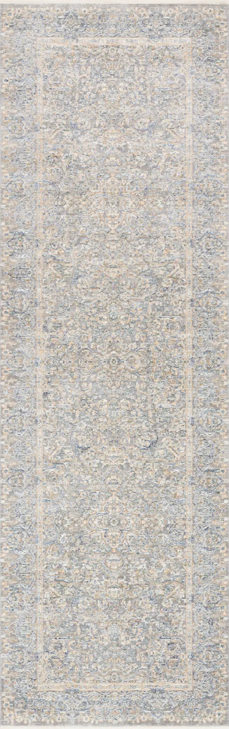 Loloi Pandora Pan-01 Stone / Gold Rugs - runner flat