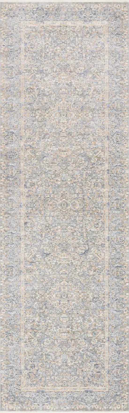 Loloi Pandora Pan-01 Stone / Gold Rugs - runner flat