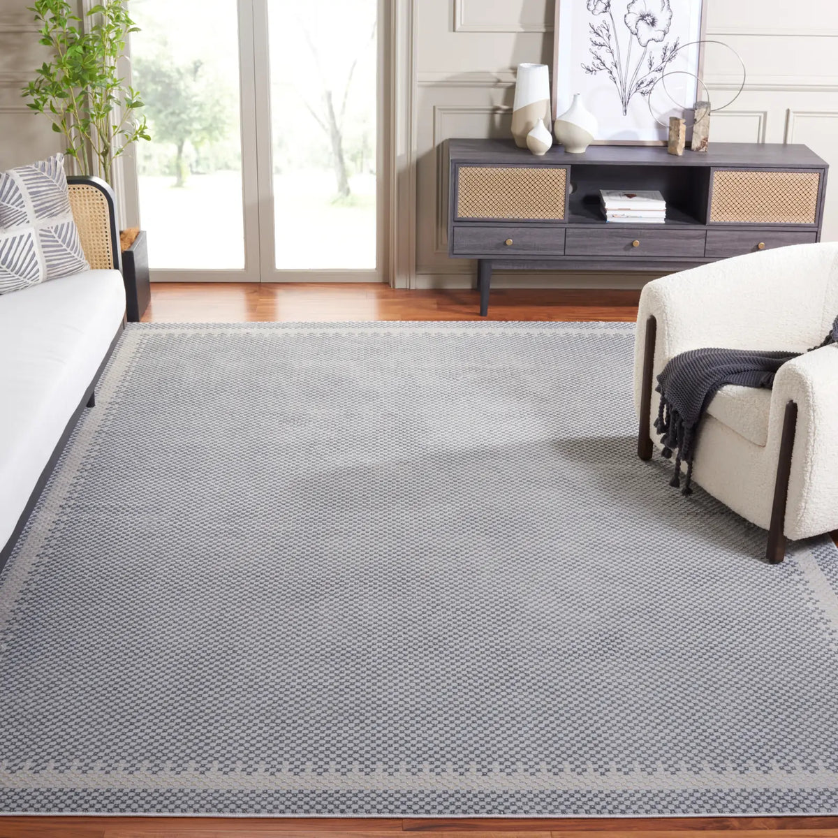 Safavieh Continental 6'-7" x 9'-0" Rug in Grey / Beige