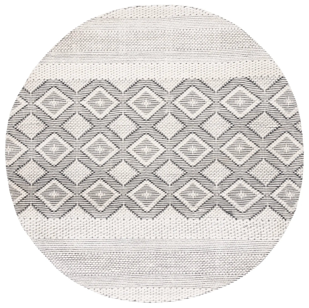 Safavieh Vermont 6'-0" x 6'-0" Rug in Ivory / Black