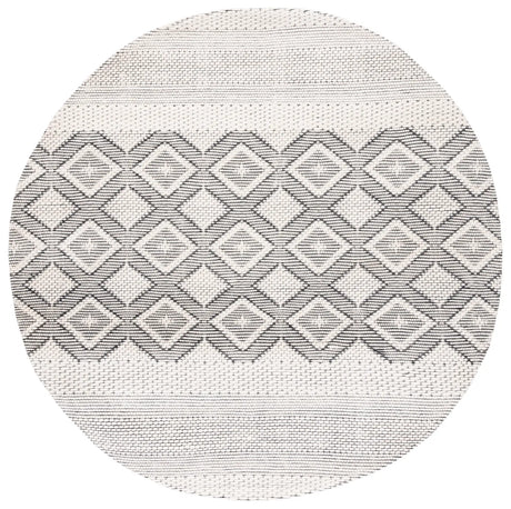Safavieh Vermont 6'-0" x 6'-0" Rug in Ivory / Black