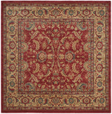 Safavieh Mahal 6'-7" x 6'-7" Rug in Red / Natural