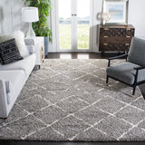 Safavieh Arizona Shag 10'-0" x 14'-0" Rug in Brown / Ivory