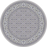 Dynamic Rugs Ancient Garden 57011 Soft Grey/Cream Rugs - Round
