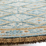 Safavieh Blossom 6'-0" x 6'-0" Rug in Ivory / Teal