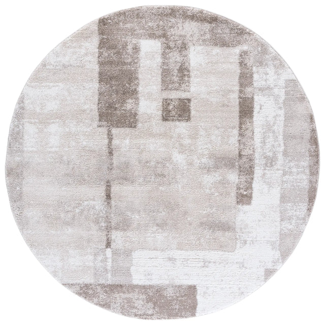 Safavieh Northport 800 6'-7" x 6'-7" Rug in Taupe / Ivory