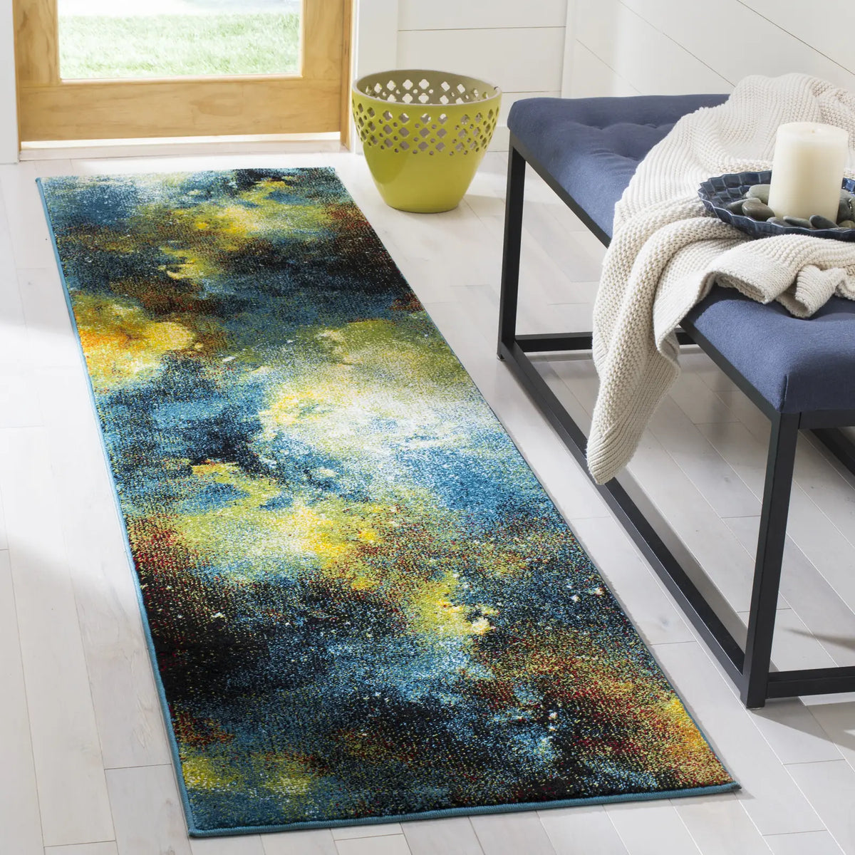 Safavieh Galaxy 2'-3" x 10'-0" Rug in Blue / Multi