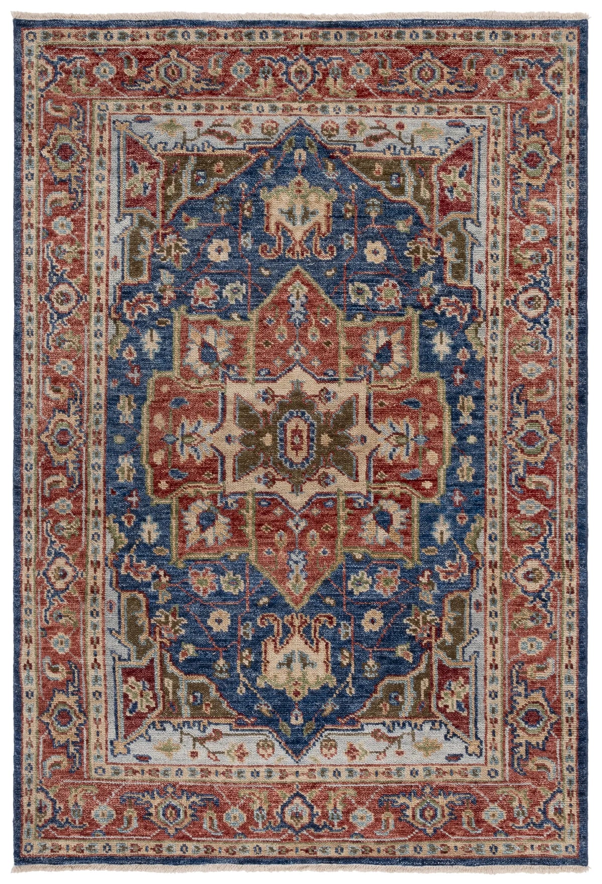 Safavieh Samarkand 6'-0" x 9'-0" Rug in Navy / Rust