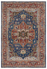 Safavieh Samarkand 6'-0" x 9'-0" Rug in Navy / Rust