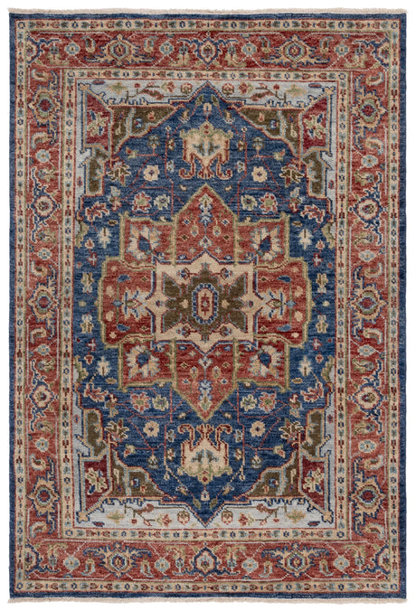 Safavieh Samarkand 6'-0" x 9'-0" Rug in Navy / Rust