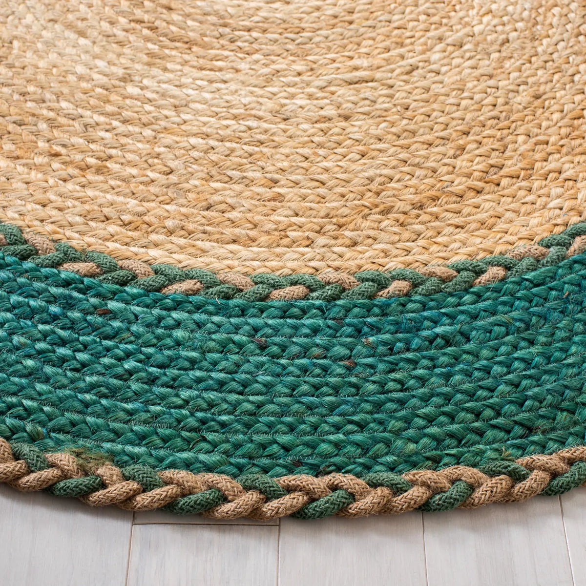 Safavieh Natural Fiber 3'-0" x 5'-0" Rug in Natural / Green