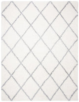 Safavieh Fontana Shag  800 10'-0" x 14'-0" Rug in Cream / Grey
