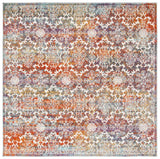 Safavieh Madison 900 6'-7" x 6'-7" Rug in Light Grey / Rust