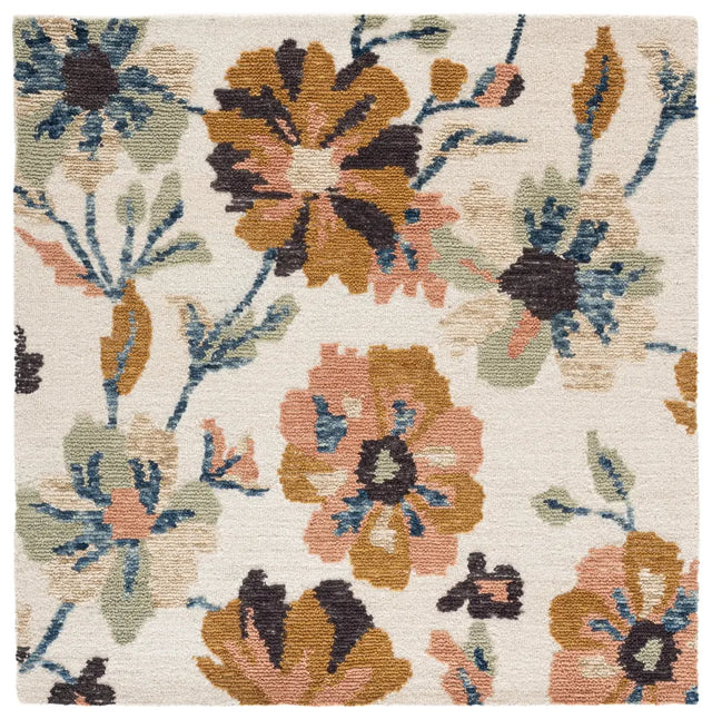 Safavieh Jardin 6'-0" x 6'-0" Rug in Ivory / Blue