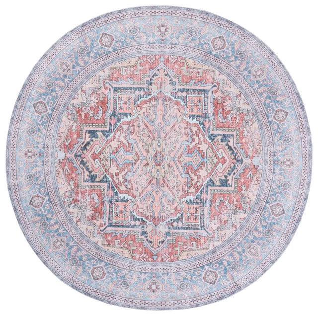 Safavieh Arizona 6'-0" x 6'-0" Rug in Rust / Blue