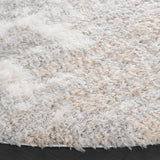 Safavieh Lindsay Shag 6'-7" x 6'-7" Rug in Grey / Ivory Beige