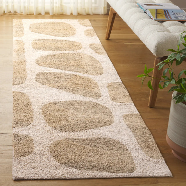 Safavieh Easy Care 2'-3" x 9'-0" Rug in Beige / Ivory