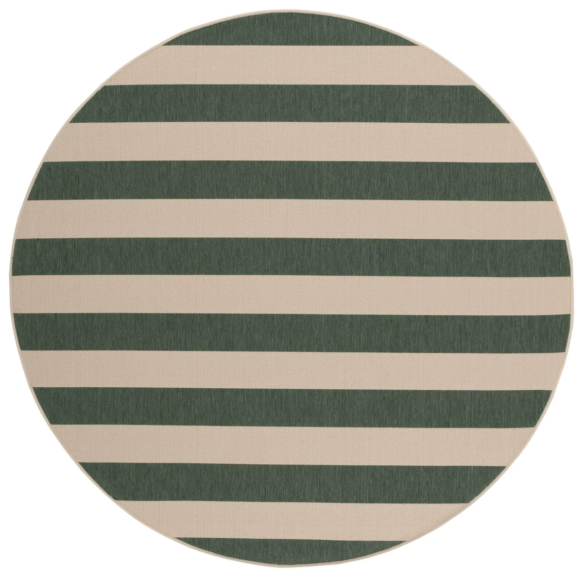 Safavieh Courtyard 6'-7" x 6'-7" Rug in Beige / Dark Green
