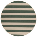 Safavieh Courtyard 6'-7" x 6'-7" Rug in Beige / Dark Green
