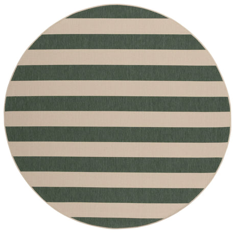 Safavieh Courtyard 6'-7" x 6'-7" Rug in Beige / Dark Green