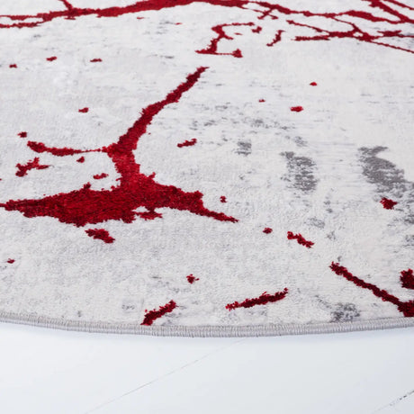 Safavieh Amelia 6'-7" x 6'-7" Rug in Grey / Red