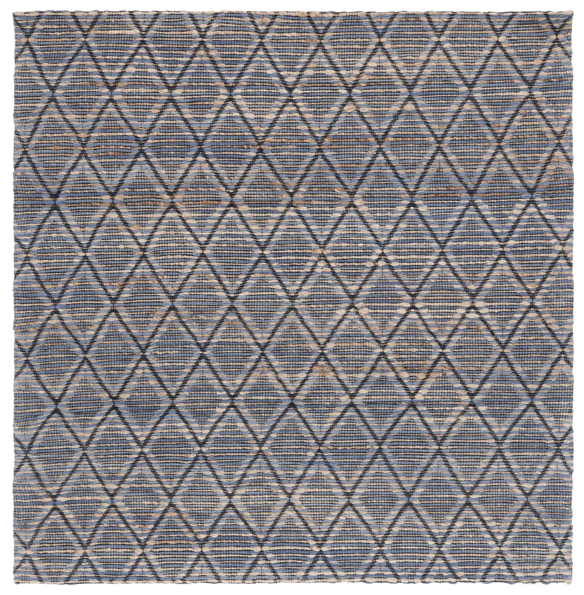 Safavieh Natural Fiber 6'-0" x 6'-0" Rug in Natural / Blue