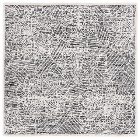 Safavieh Precious 6'-0" x 6'-0" Rug in Black / Ivory