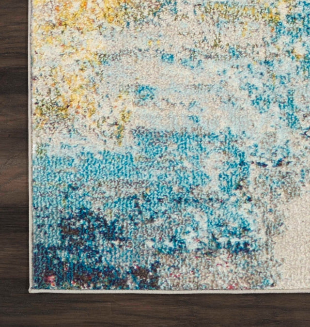 Nourison Celestial CES02 Machine Made Sealife Rug