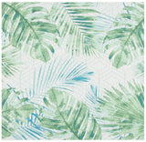 Safavieh Barbados 500 6'-6" x 6'-6" Rug in Green / Teal