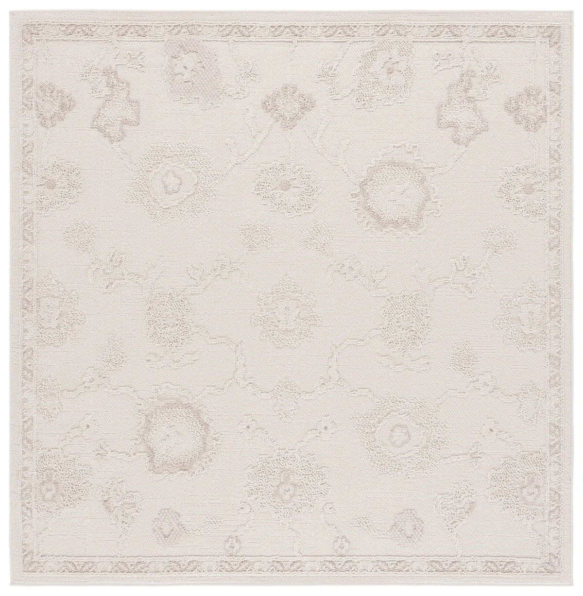 Safavieh Paros 6'-7" x 6'-7" Rug in Ivory
