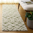 Safavieh Arizona Shag 2'-3" x 8'-0" Rug in Ivory / Green
