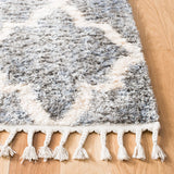 Safavieh Berber Fringe Shag 5'-3" x 7'-6" Rug in Grey / Cream