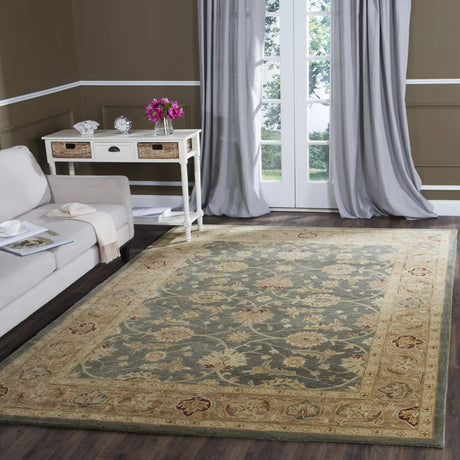 Safavieh Antiquity 9'-6" x 13'-6" Rug in Teal Blue / Taupe