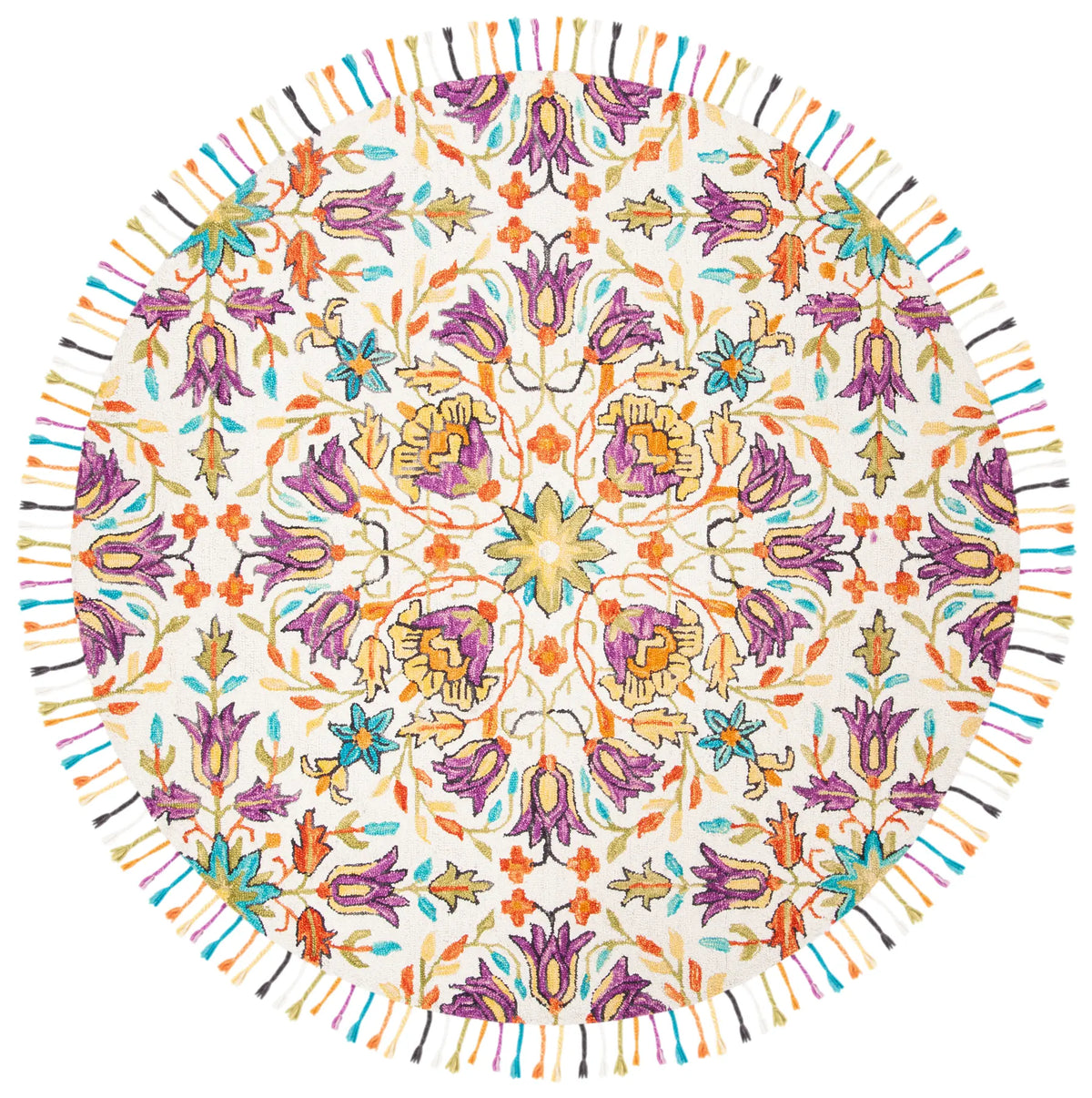 Safavieh Aspen 7'-0" x 7'-0" Rug in Ivory / Purple