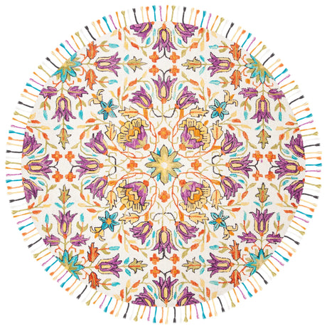 Safavieh Aspen 7'-0" x 7'-0" Rug in Ivory / Purple