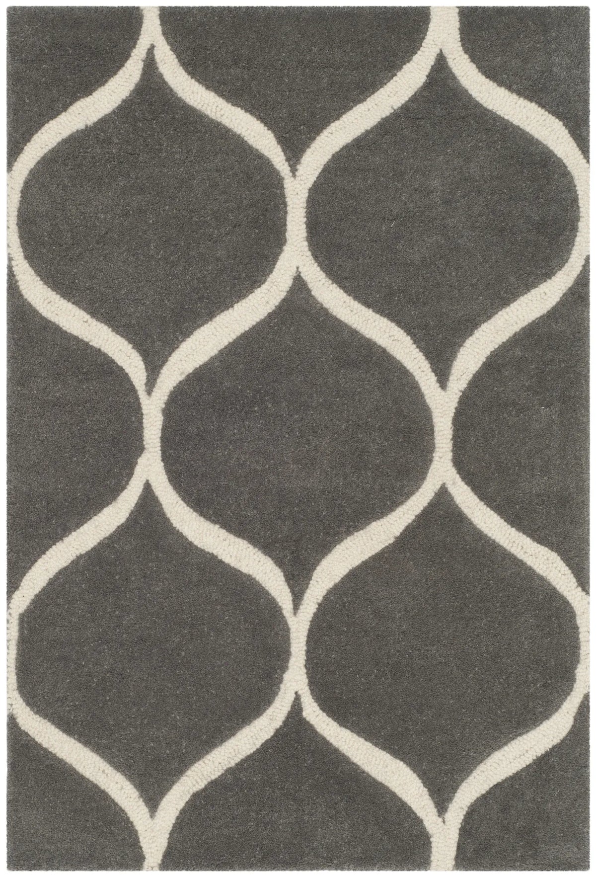Safavieh Cambridge 2'-0" x 3'-0" Rug in Dark Grey / Ivory