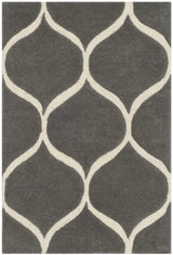 Safavieh Cambridge 2'-0" x 3'-0" Rug in Dark Grey / Ivory