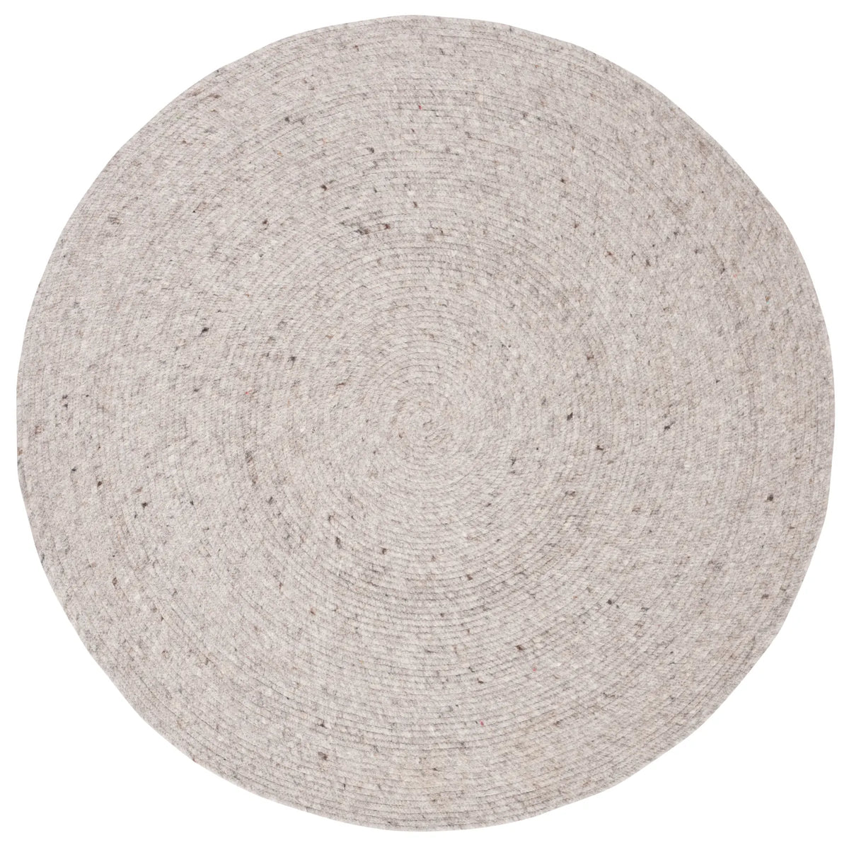 Safavieh Braided 3'-0" x 3'-0" Rug in Light Grey