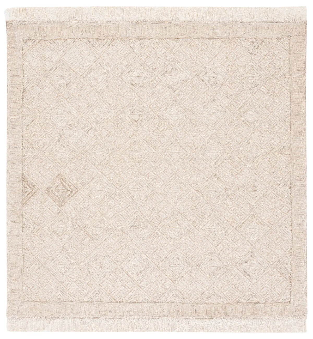 Safavieh Ikat 6'-0" x 6'-0" Rug in Ivory / Sage