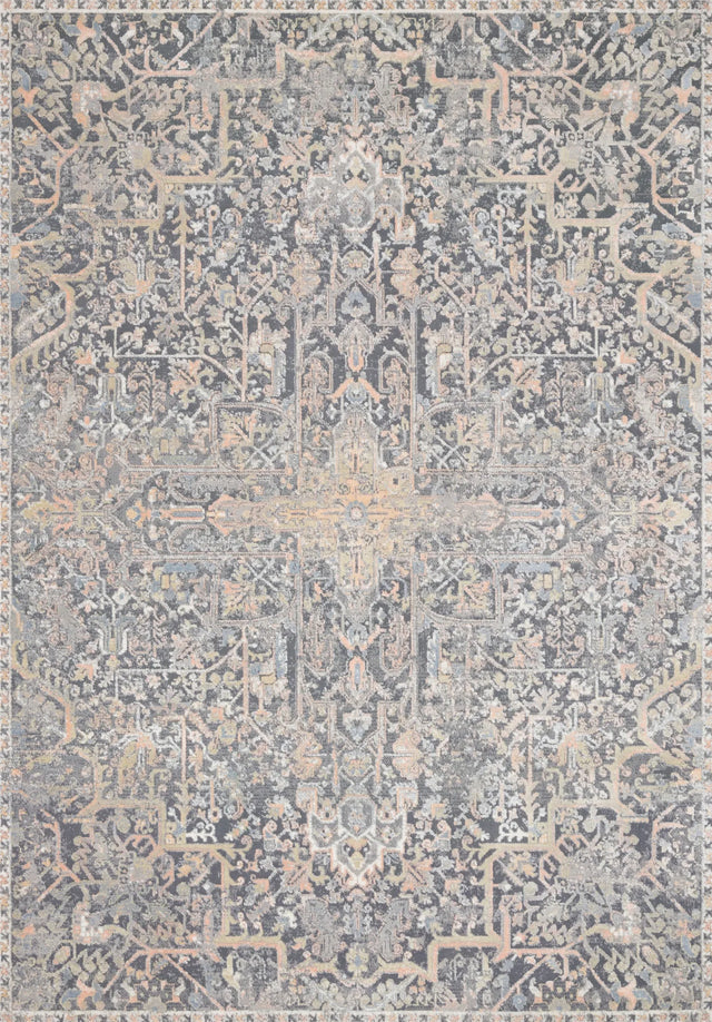 Loloi Lucia Luc-02 Charcoal / Multi Rugs - main flat