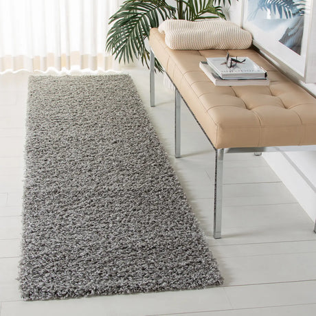 Safavieh Sga-Athens Shag 2'-3" x 8'-0" Rug in Light Grey