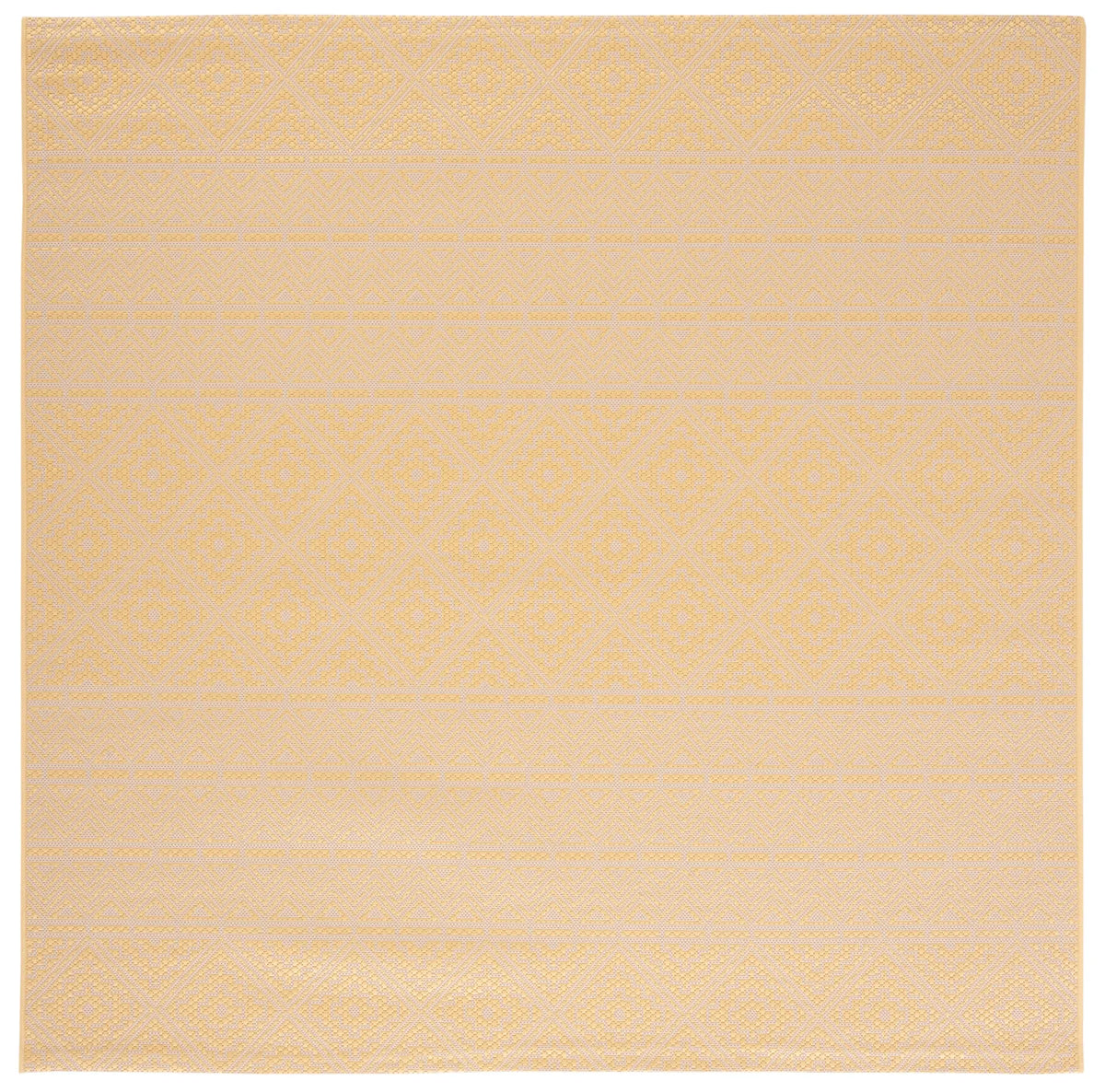 Safavieh Courtyard 6'-7" x 6'-7" Rug in Beige / Gold