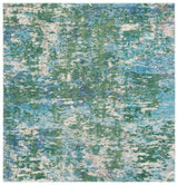 Safavieh Madison 6'-7" x 6'-7" Rug in Green / Turquoise