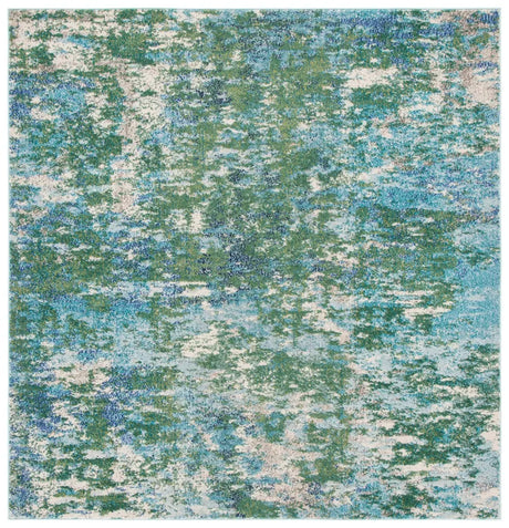 Safavieh Madison 6'-7" x 6'-7" Rug in Green / Turquoise