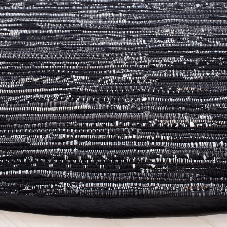 Safavieh Rag Rug 6'-0" x 6'-0" Rug in Black